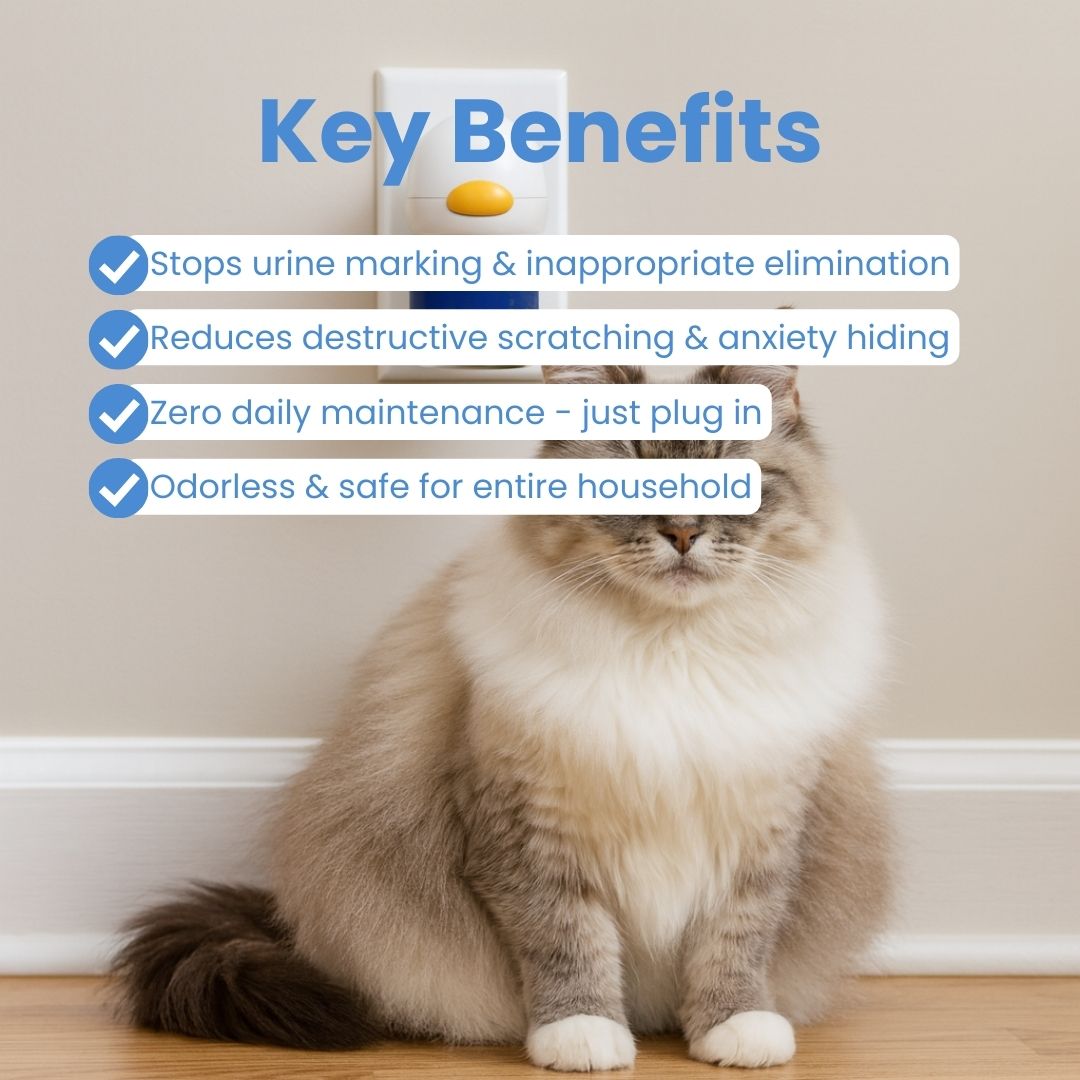 Stop Cat Stress Behaviors with Nature's Own Calming Signal